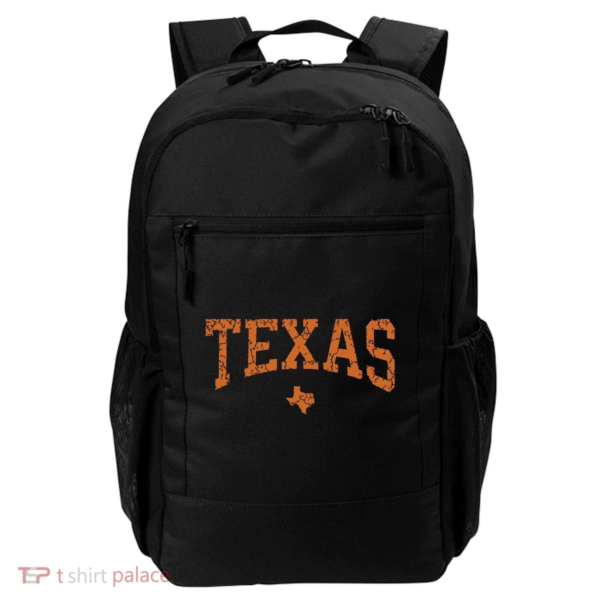 Texas Texas State Map Distressed Backpack