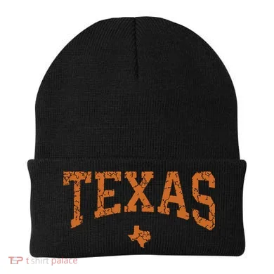 Texas Texas State Map Distressed Beanie
