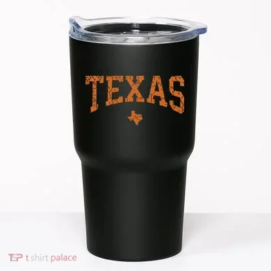 Texas Texas State Map Distressed Tumbler