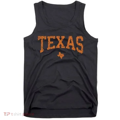 Texas Texas State Map Distressed Tank Top