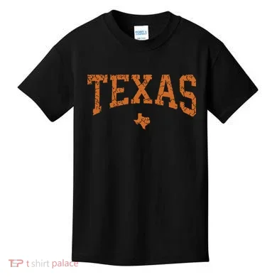 Texas Texas State Map Distressed Kids T-Shirt
