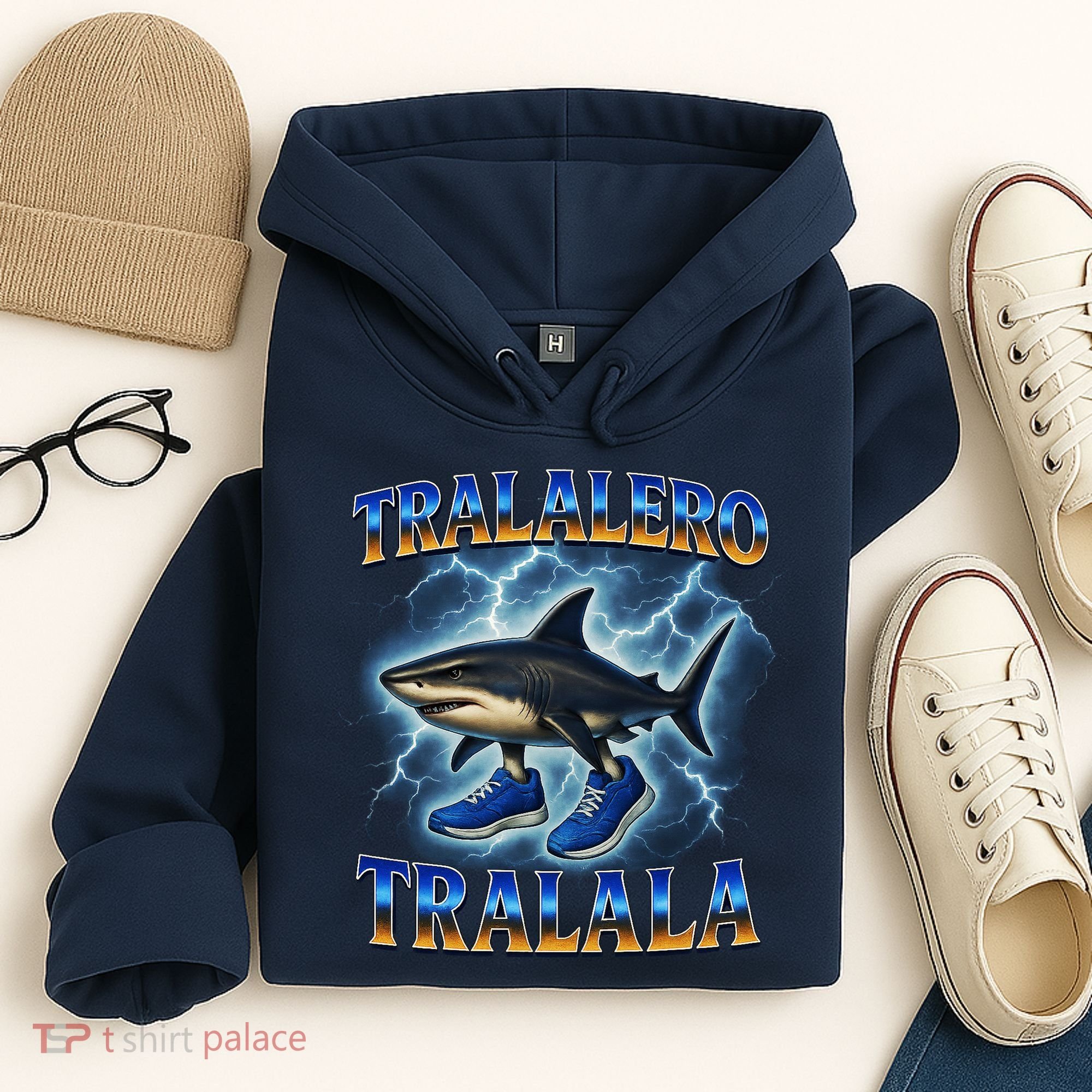 Tralalero Tralala Shark Music Meme Bootle Hoodie