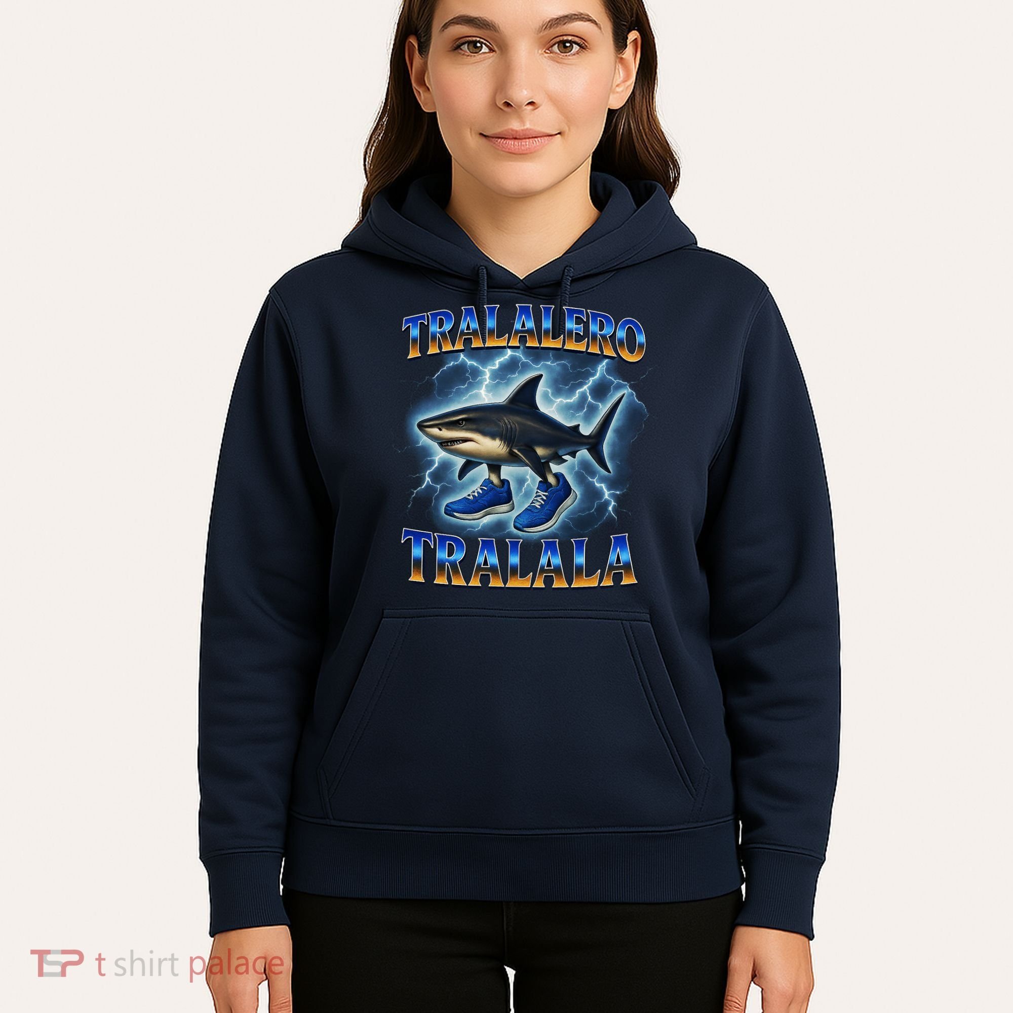 Tralalero Tralala Shark Music Meme Bootle Hoodie