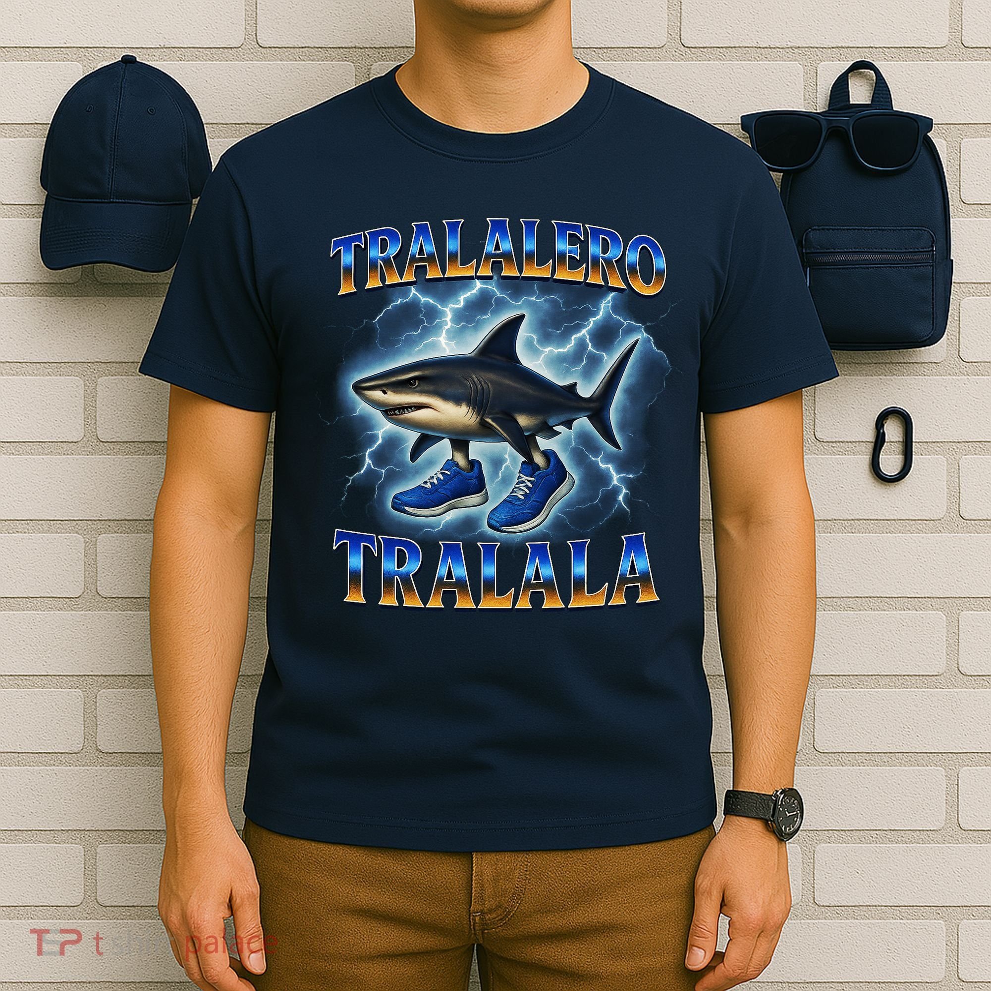 Tralalero Tralala Shark Music Meme Bootle T-Shirt
