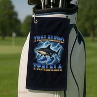 Tralalero Tralala Shark Music Meme Bootle Golf Towel thumb 2
