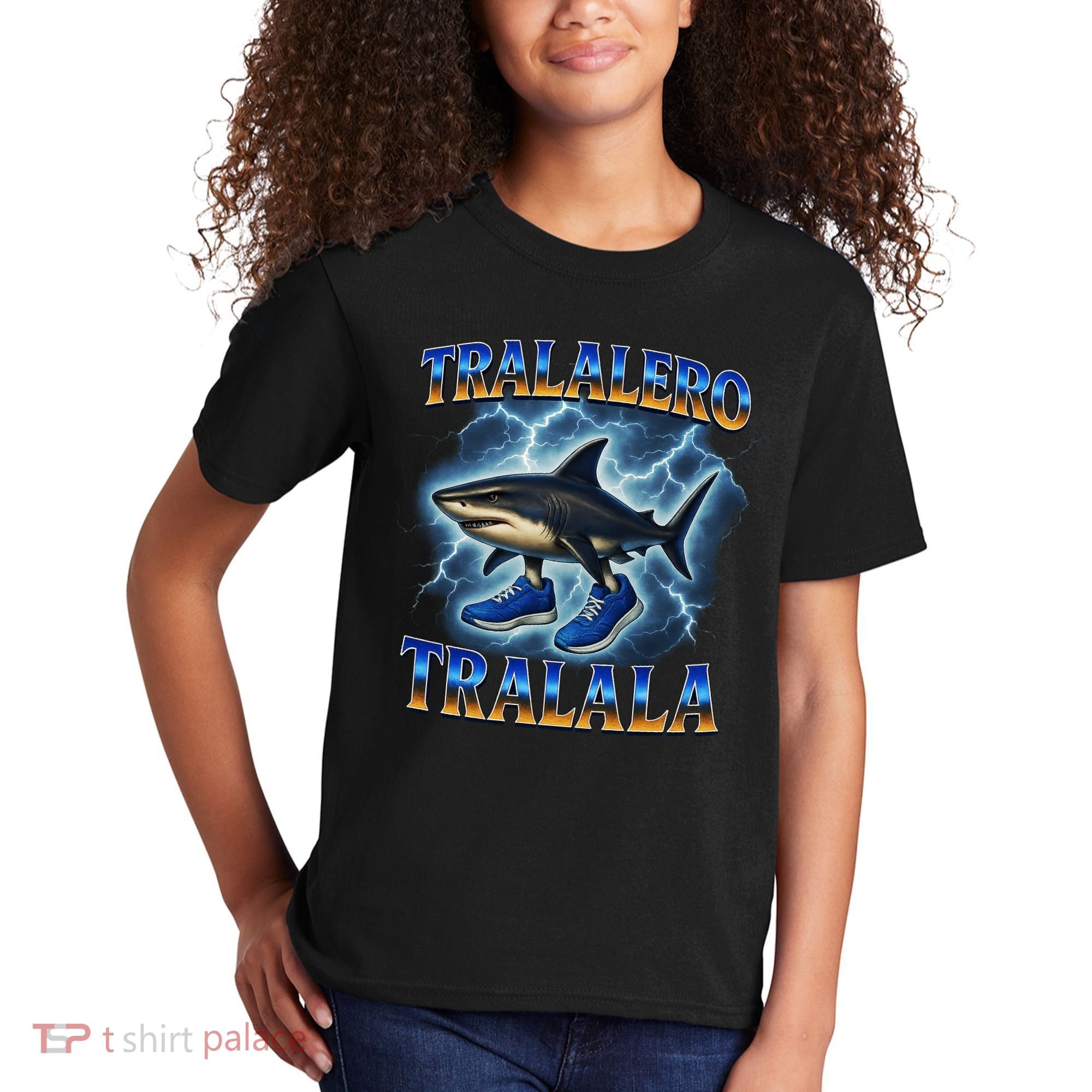 Tralalero Tralala Shark Music Meme Bootle Kids T-Shirt