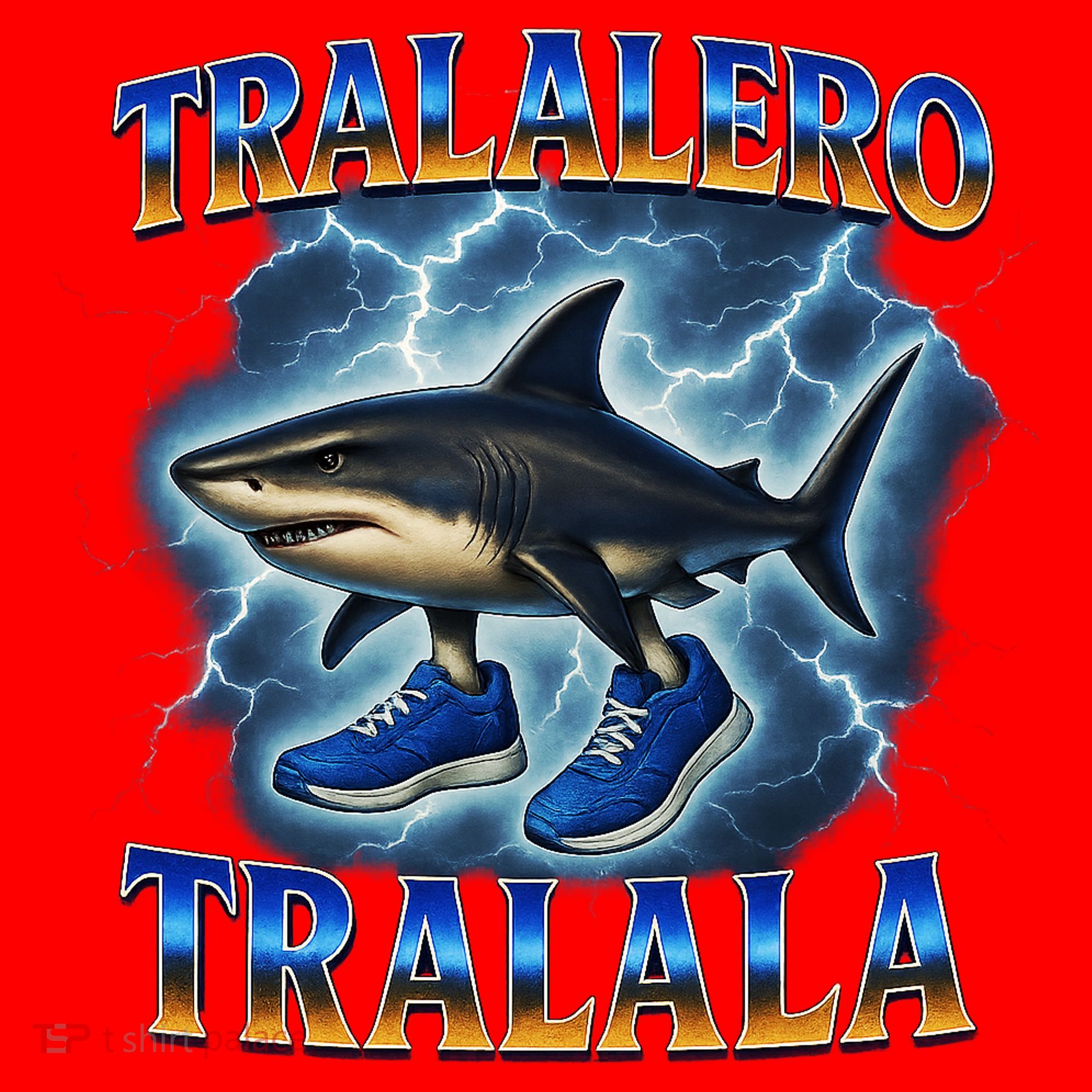 Tralalero Tralala Shark Music Meme Bootle Santa Hat