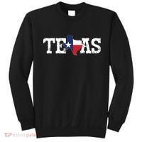 Texas Texas Shaped Flag Grunge Distressed Texas Sweatshirt thumb 0