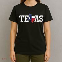 Texas Texas Shaped Flag Grunge Distressed Texas T-Shirt thumb 4