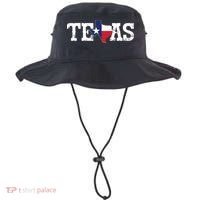 Texas Texas Shaped Flag Grunge Distressed Texas Bucket Hat thumb 0