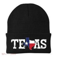 Texas Texas Shaped Flag Grunge Distressed Texas Beanie thumb 0