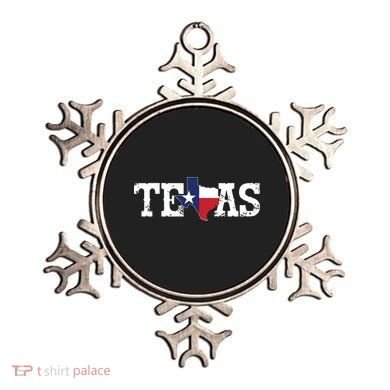 Texas Texas Shaped Flag Grunge Distressed Texas Ornament