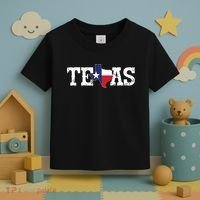 Texas Texas Shaped Flag Grunge Distressed Texas Toddler T-Shirt thumb 3