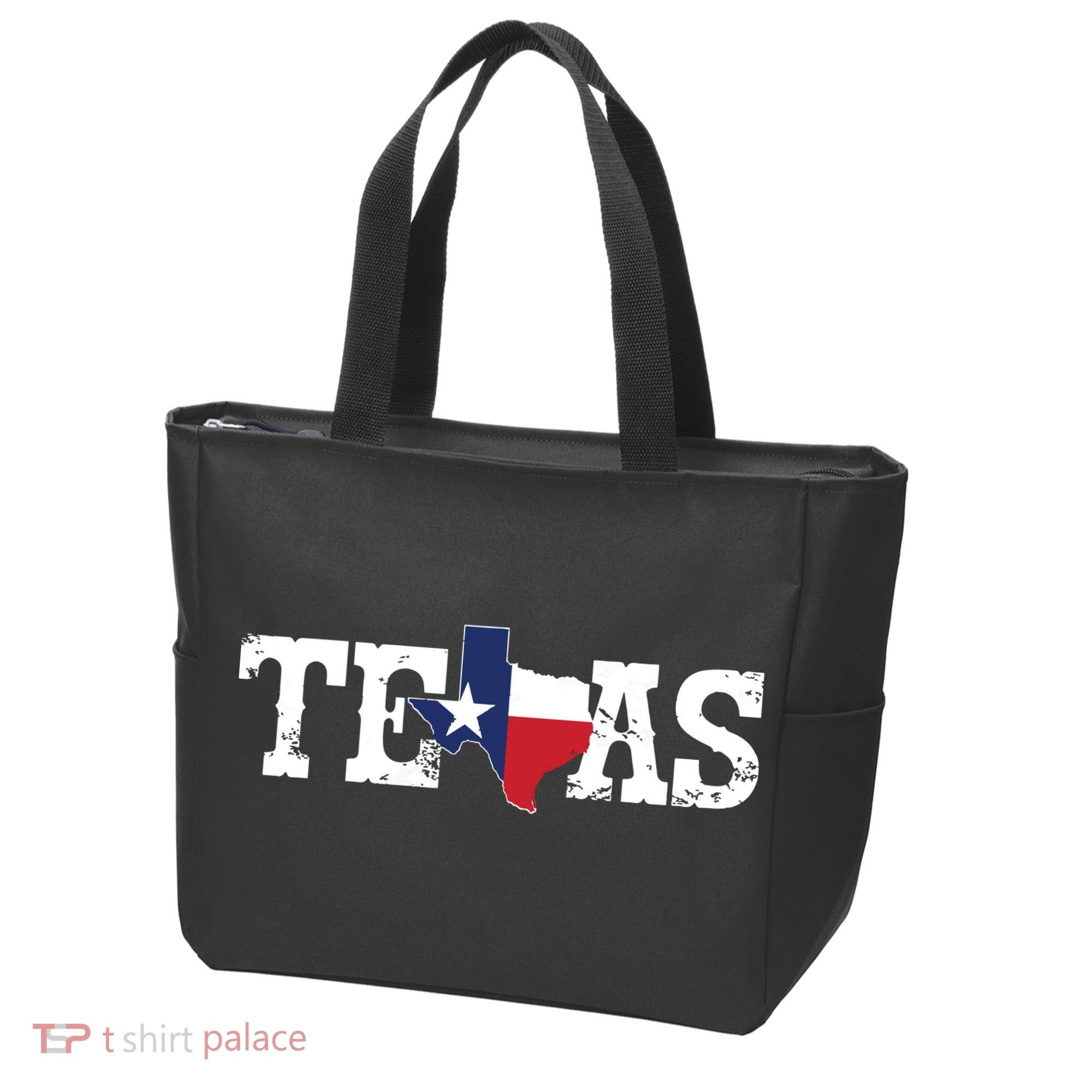 Texas Texas Shaped Flag Grunge Distressed Texas Tote Bag