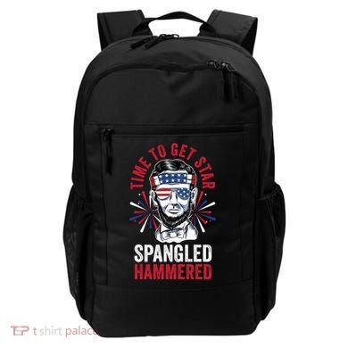Time To Star Spangled Hammered Fireworks Director Lincoln Cool Gift Backpack