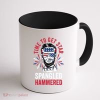 Time To Star Spangled Hammered Fireworks Director Lincoln Cool Gift Coffee Mug thumb 1
