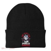 Time To Star Spangled Hammered Fireworks Director Lincoln Cool Gift Beanie thumb 0