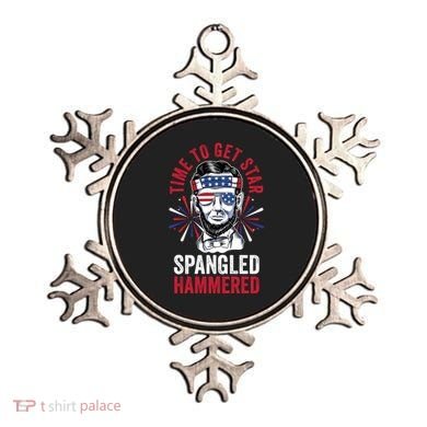 Time To Star Spangled Hammered Fireworks Director Lincoln Cool Gift Ornament