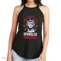 Time To Star Spangled Hammered Fireworks Director Lincoln Cool Gift Women's Perfect Tri Rocker Tank thumb 2