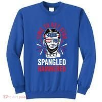 Time To Star Spangled Hammered Fireworks Director Lincoln Cool Gift Sweatshirt thumb 0