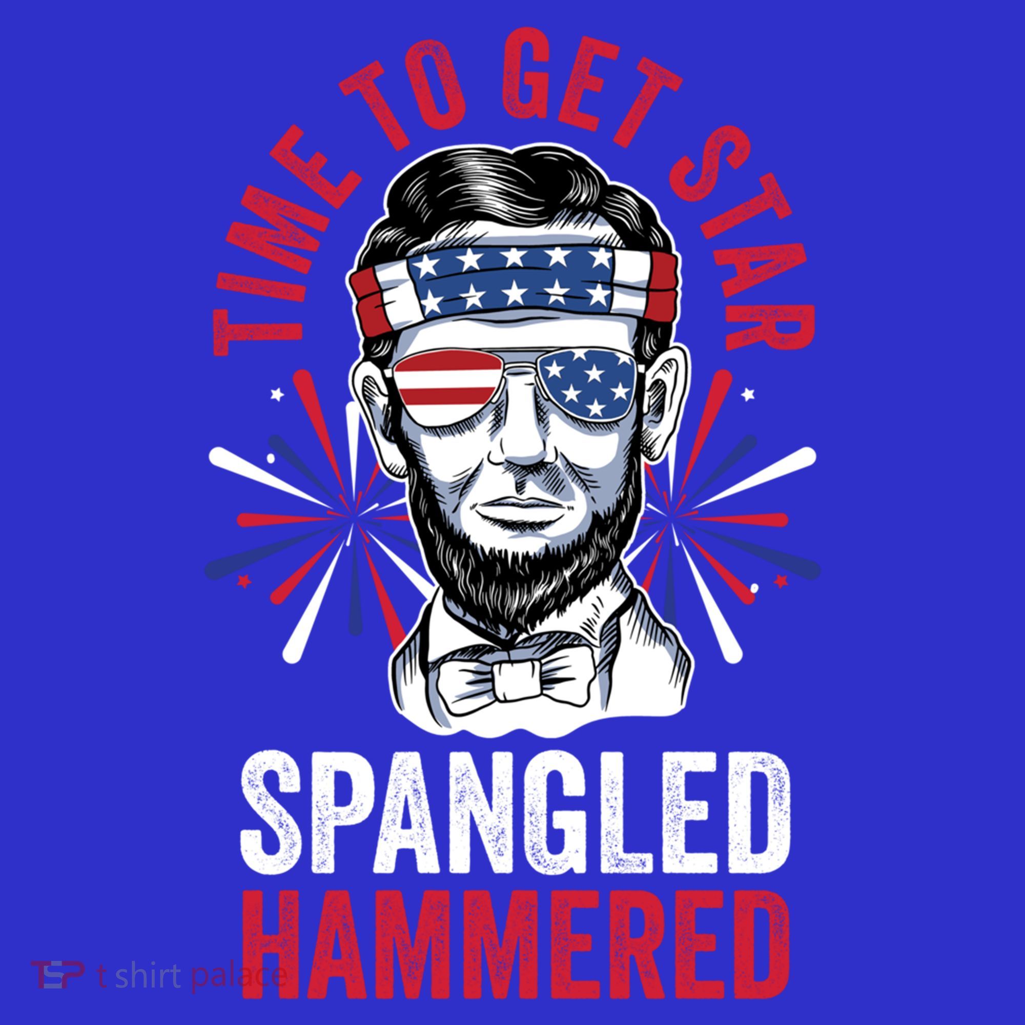 Time To Star Spangled Hammered Fireworks Director Lincoln Cool Gift Coaster