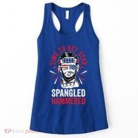 Time To Star Spangled Hammered Fireworks Director Lincoln Cool Gift Women's Tank Top thumb 0