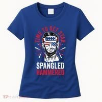 Time To Star Spangled Hammered Fireworks Director Lincoln Cool Gift Women's T-Shirt thumb 0