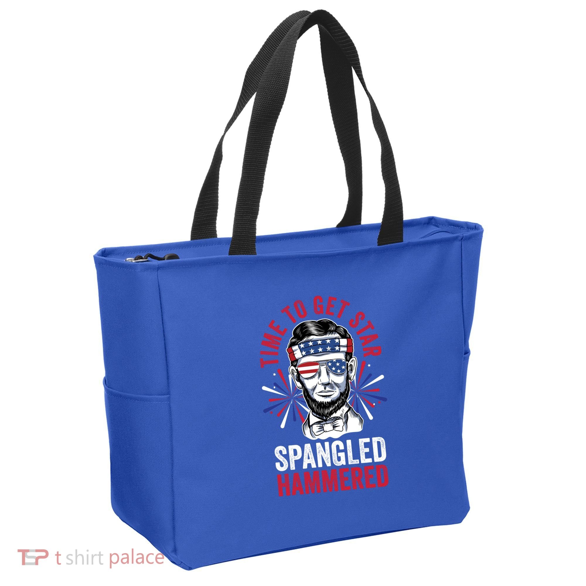 Time To Star Spangled Hammered Fireworks Director Lincoln Cool Gift Tote Bag