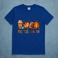 Tis The Season Coffee Fall Football And Halloween Pumpkin Meaningful Gift T-Shirt thumb 5