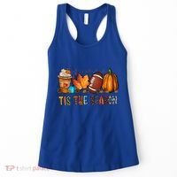 Tis The Season Coffee Fall Football And Halloween Pumpkin Meaningful Gift Women's Tank Top thumb 0