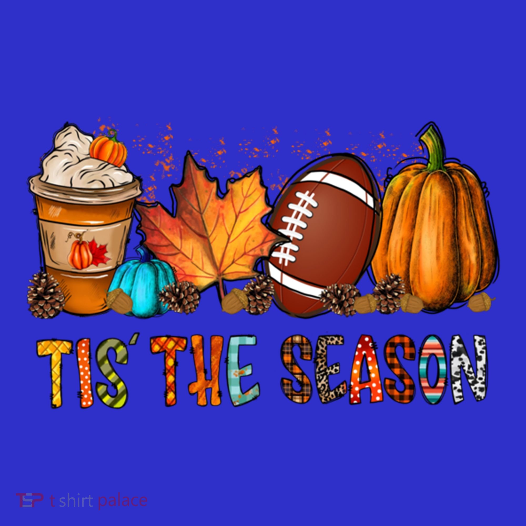 Tis The Season Coffee Fall Football And Halloween Pumpkin Meaningful Gift Tank Top
