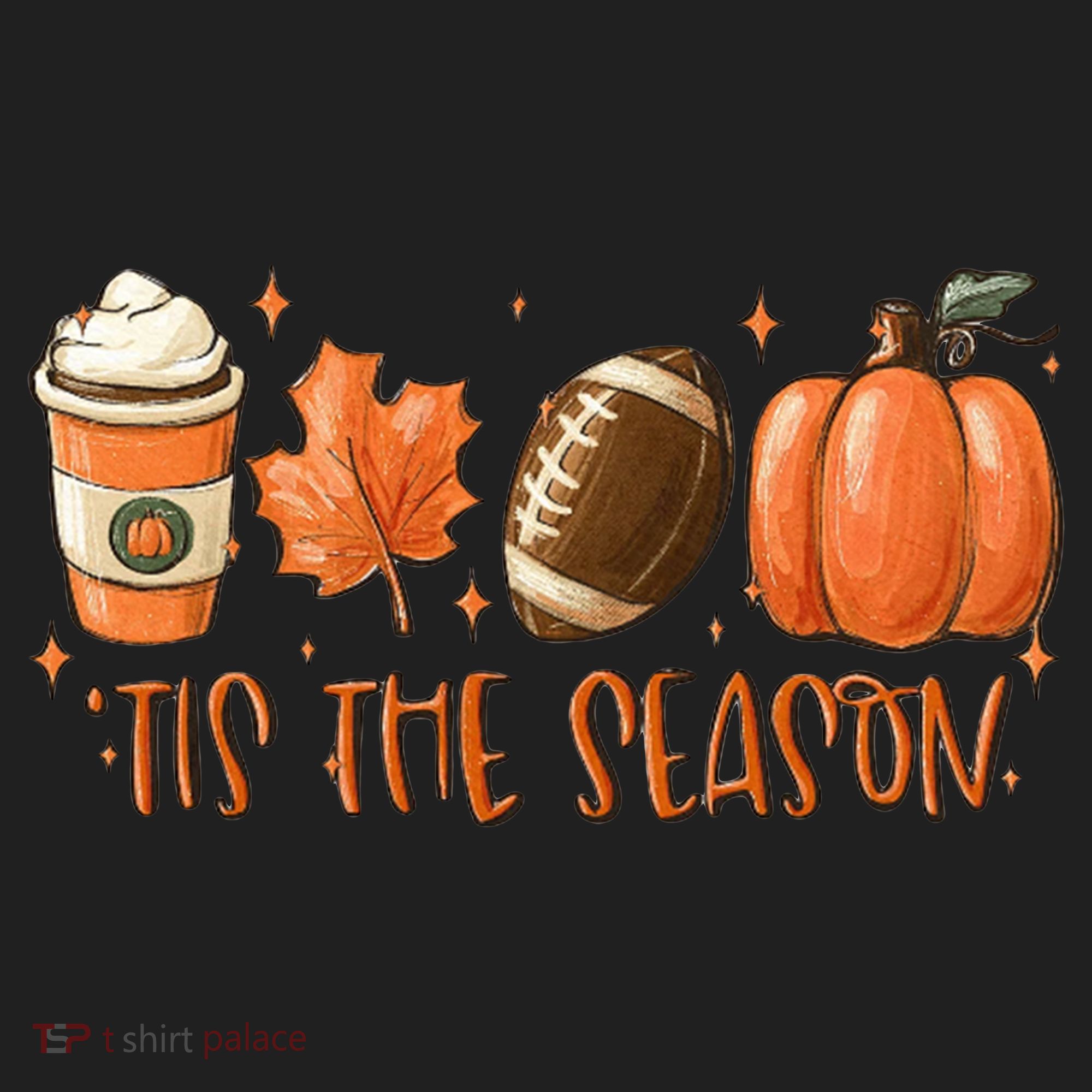 Tis The Season Fall Coffee Football Lover Women's Sweatshirt