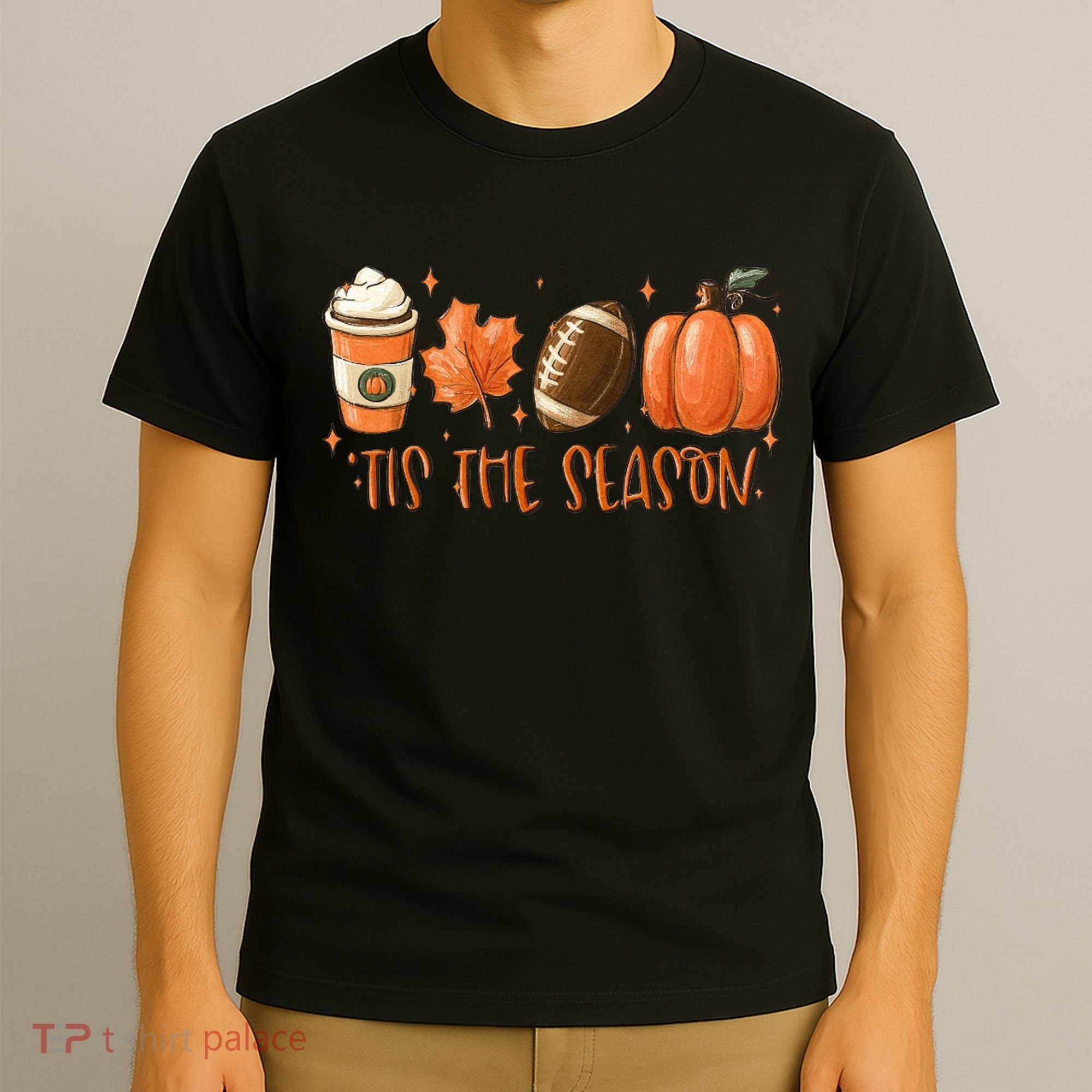 Tis The Season Fall Coffee Football Lover T-Shirt