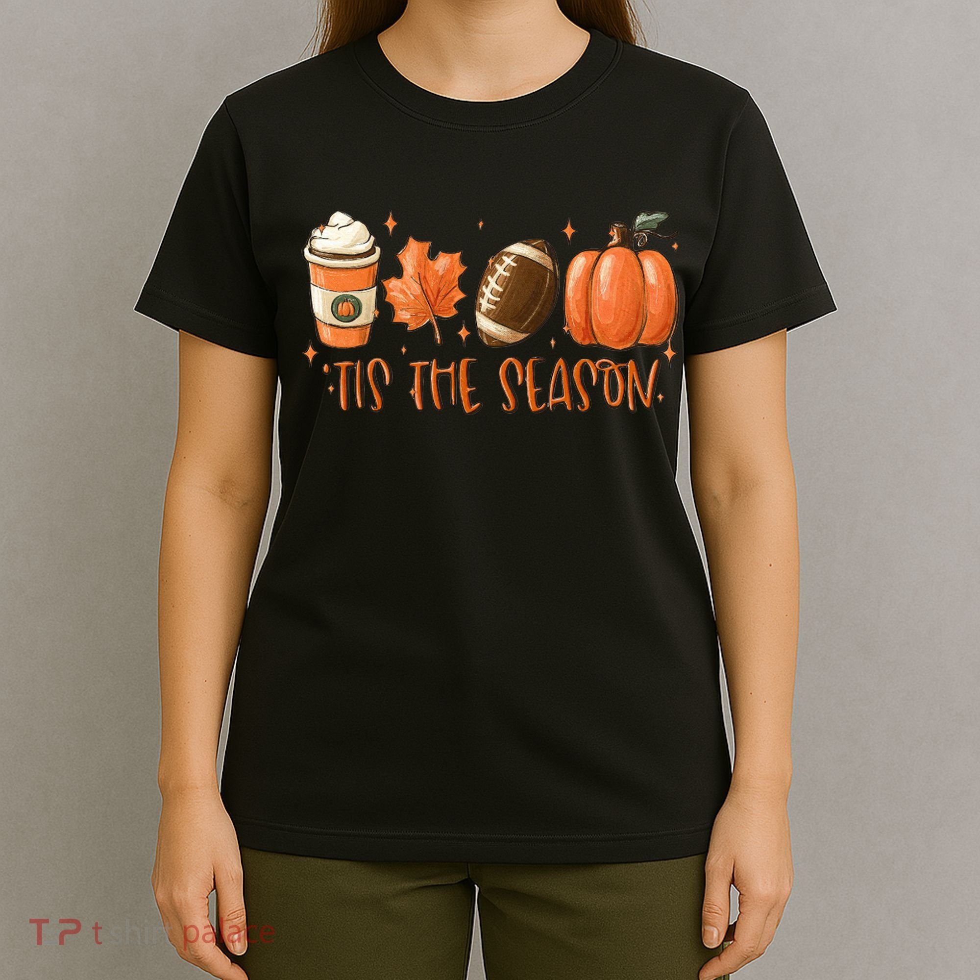 Tis The Season Fall Coffee Football Lover T-Shirt