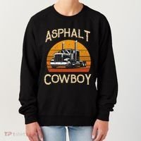 Truck Tractor Truck Driver Construction Asphalt Cowboy Women's Sweatshirt thumb 0