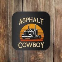 Truck Tractor Truck Driver Construction Asphalt Cowboy Coaster thumb 0