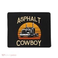 Truck Tractor Truck Driver Construction Asphalt Cowboy Mousepad thumb 0