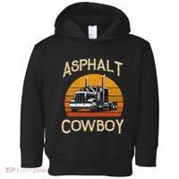 Truck Tractor Truck Driver Construction Asphalt Cowboy Toddler Hoodie thumb 0