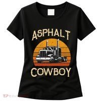 Truck Tractor Truck Driver Construction Asphalt Cowboy Women's T-Shirt thumb 0