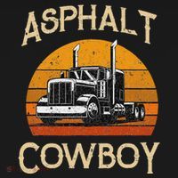 Truck Tractor Truck Driver Construction Asphalt Cowboy Women's T-Shirt thumb 6