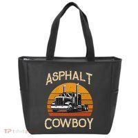 Truck Tractor Truck Driver Construction Asphalt Cowboy Tote Bag thumb 0