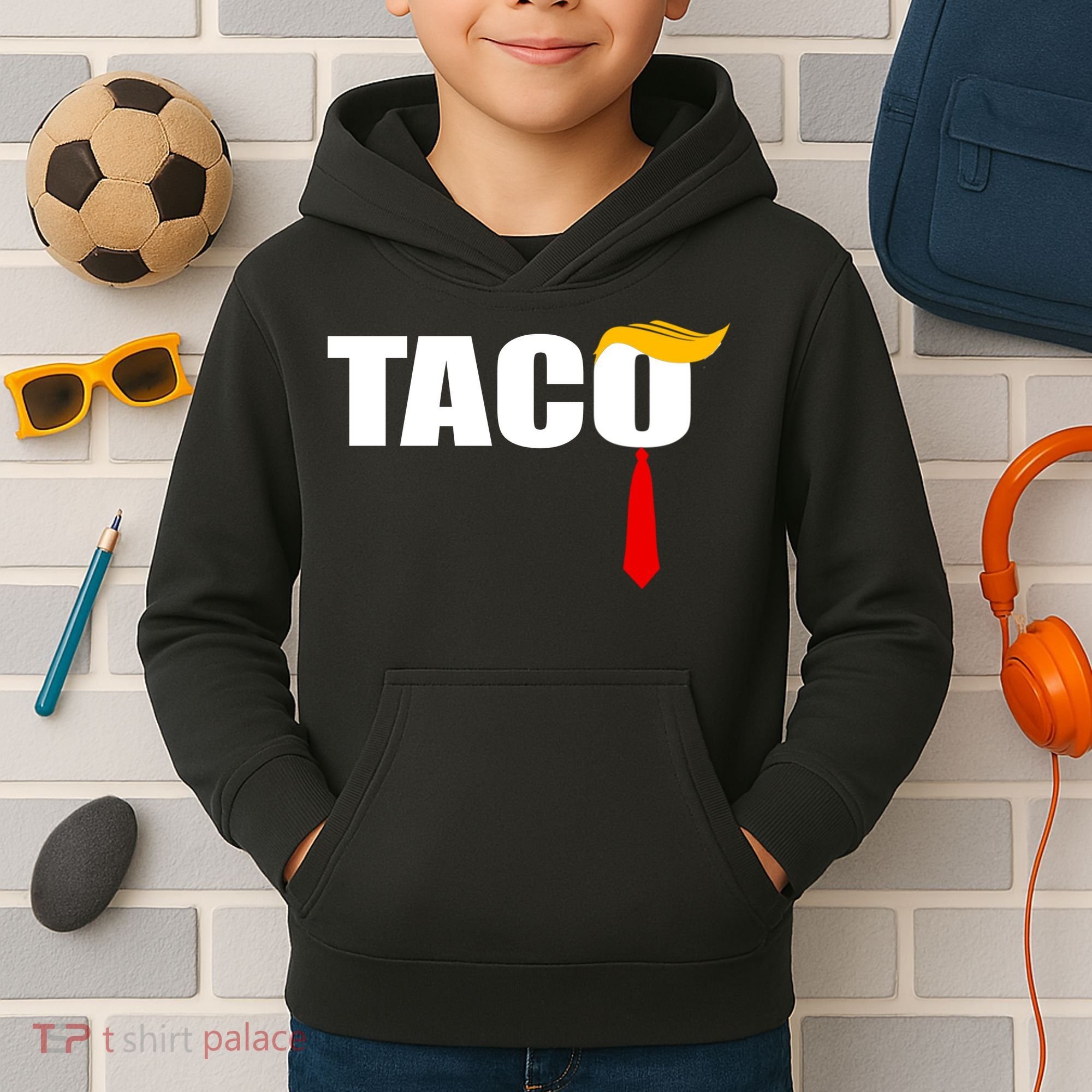 Taco Trump Kids Hoodie