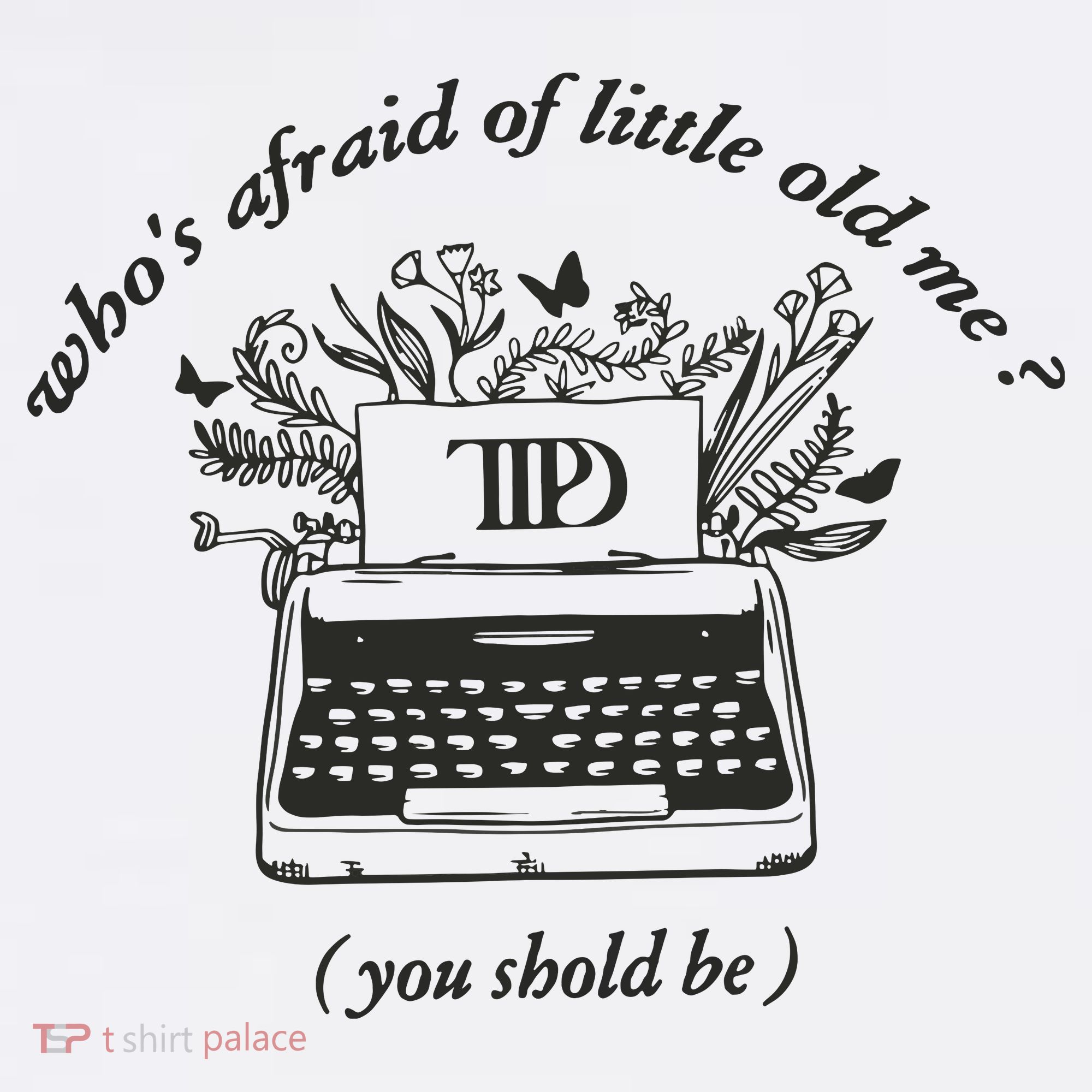 Taylor Ttpd Ttpd Typewriter T-Shirt