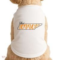Talkin Tennessee Talking Tennessee Tn Orange White Outfits Doggie Tank thumb 0