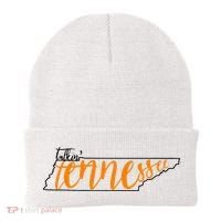 Talkin Tennessee Talking Tennessee Tn Orange White Outfits Beanie thumb 0