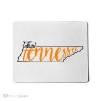 Talkin Tennessee Talking Tennessee Tn Orange White Outfits Mousepad thumb 0