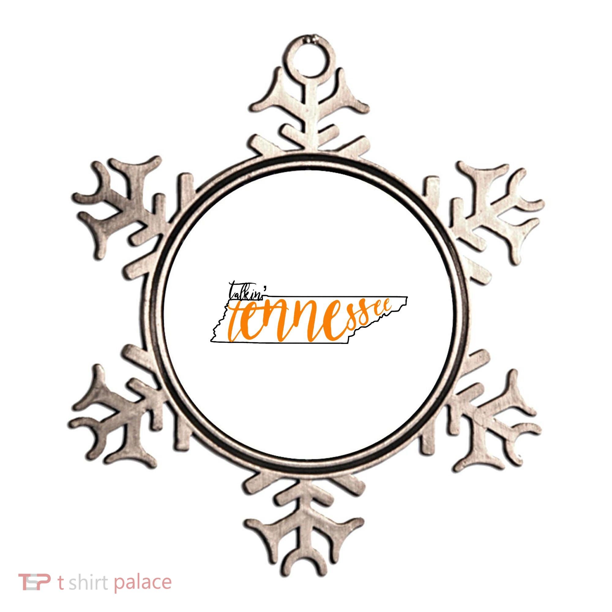 Talkin Tennessee Talking Tennessee Tn Orange White Outfits Ornament
