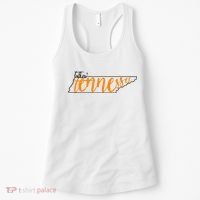 Talkin Tennessee Talking Tennessee Tn Orange White Outfits Women's Tank Top thumb 0