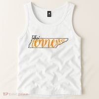 Talkin Tennessee Talking Tennessee Tn Orange White Outfits Tank Top thumb 2