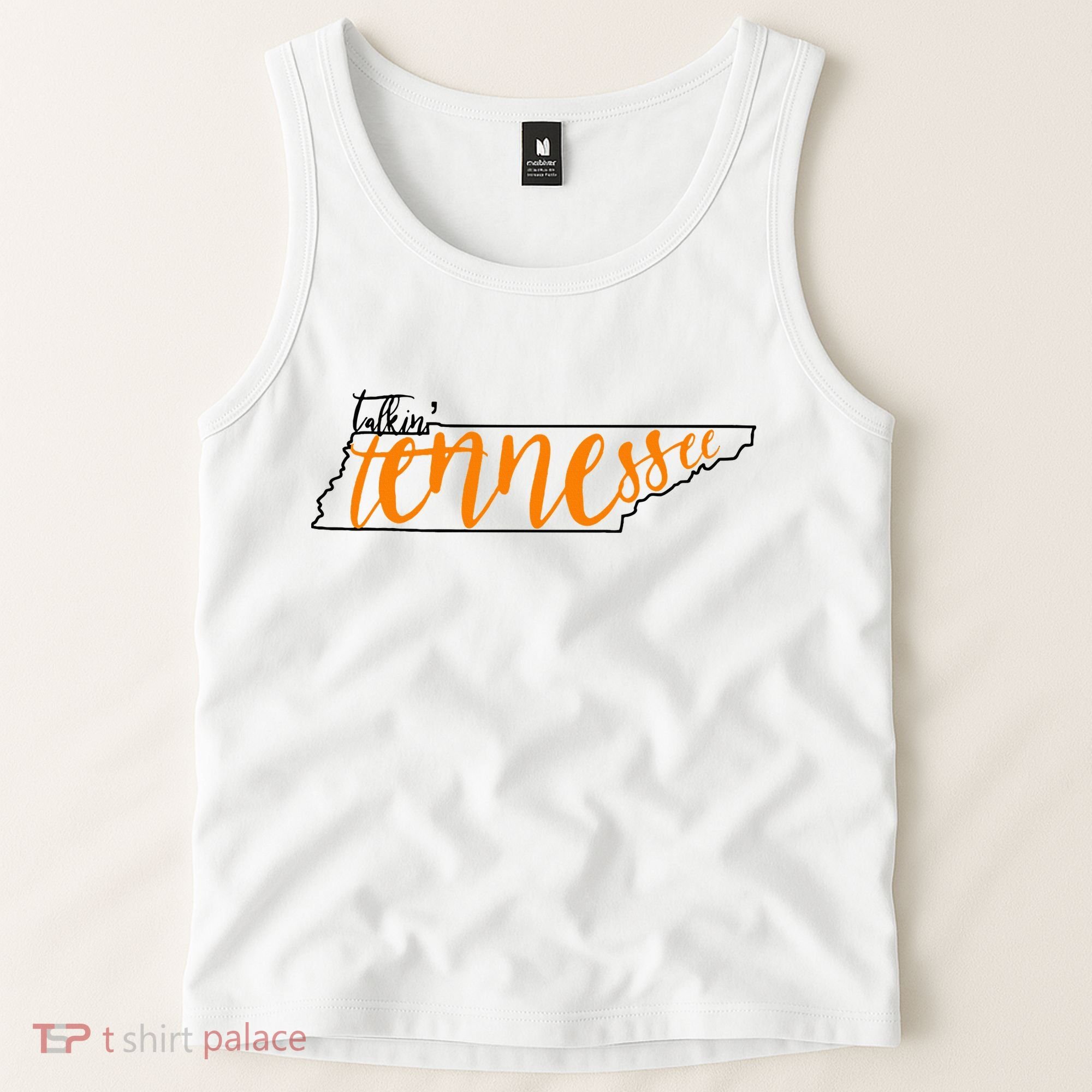 Talkin Tennessee Talking Tennessee Tn Orange White Outfits Tank Top